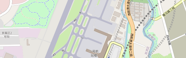 机场快线酒店 位置地图（静态图）