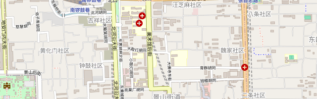 胡同四合院套房 位置地图（静态图）